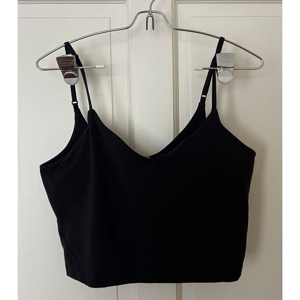 Lululemon Align Cropped Cami Tank Top Black A/B Cup Size 12 - Picture 2 of 5